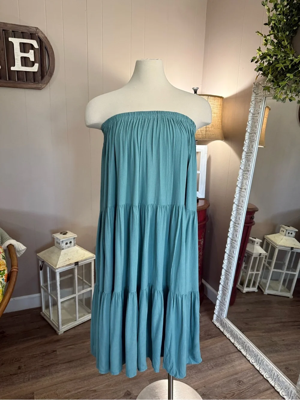 Double D Ranchwear • Turquoise Tiered Broomstick Maxi Skirt